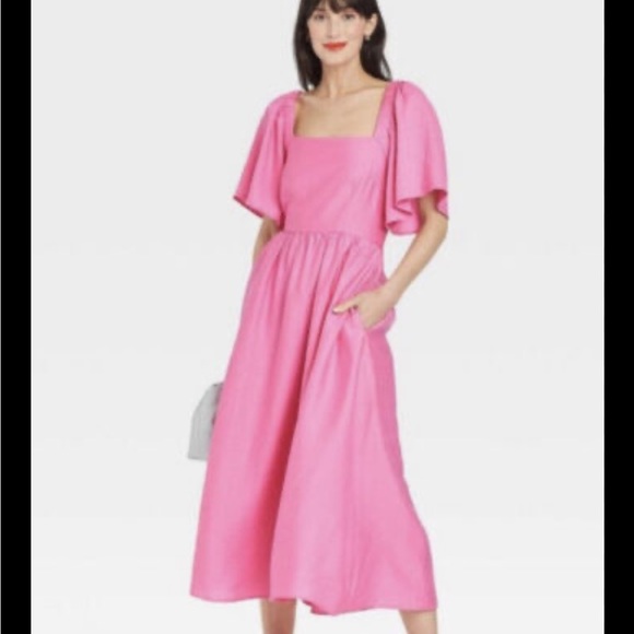 a new day Dresses & Skirts - A New Day Pink Tie Back Dress